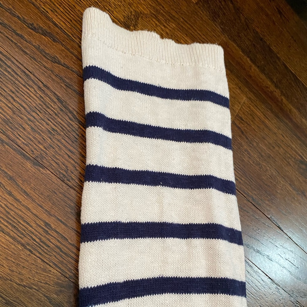 Vineyard Vines- linen cotton blend Knit Pullover v neck striped flare sleeve S - Picture 15 of 16